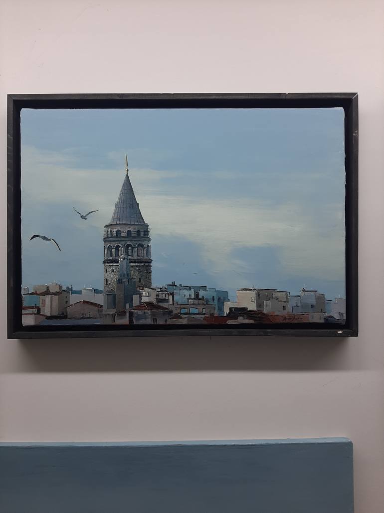 Original Contemporary Cities Painting by Ilhan Aydan