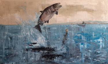 Print of Fish Paintings by Ilhan Aydan