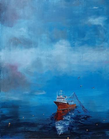 Print of Abstract Expressionism Boat Paintings by Ilhan Aydan