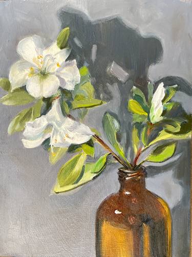 Original Realism Floral Painting by Jasmin Faraone Mennella