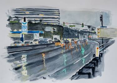 Print of Contemporary Cities Paintings by David Jackson