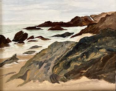 Print of Fine Art Beach Paintings by David Jackson