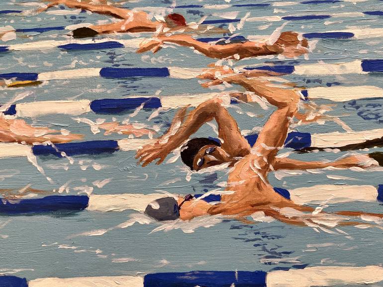 Original Contemporary Sports Painting by David Jackson
