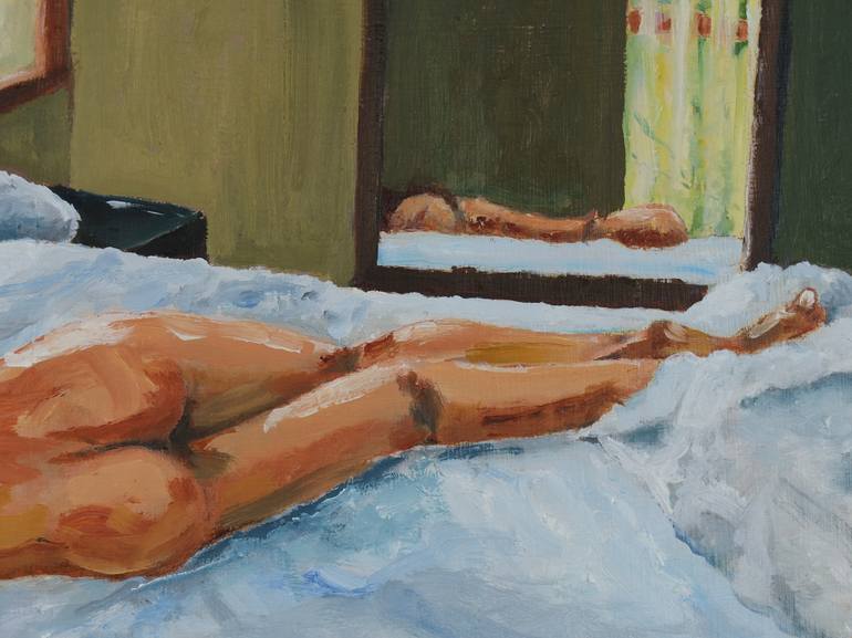 Original Figurative Nude Painting by David Jackson