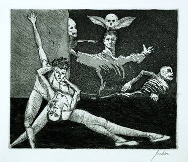 Print of Mortality Printmaking by David Jackson
