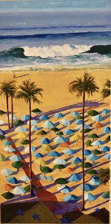 Original Figurative Beach Paintings by David Jackson