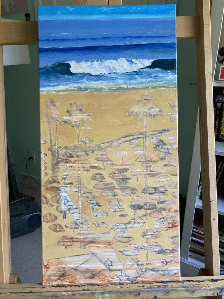 Original Beach Painting by David Jackson