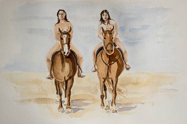 Original Figurative Horse Paintings by David Jackson