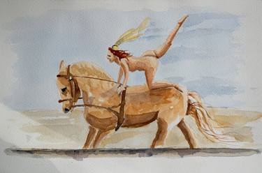 Original Figurative Horse Paintings by David Jackson