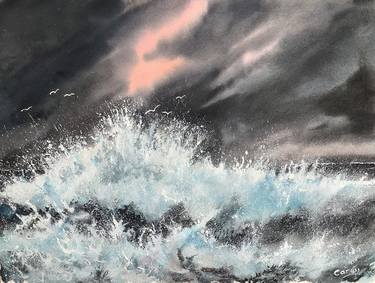 Original Impressionism Seascape Paintings by Darren Carey