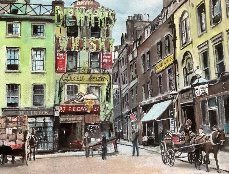 Original Impressionism Cities Painting by Darren Carey