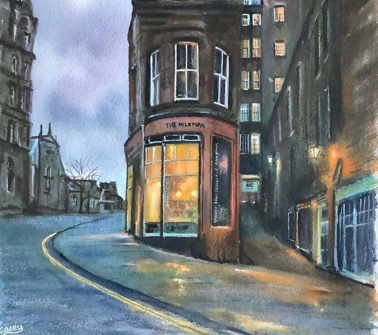 Original Impressionism Cities Painting by Darren Carey