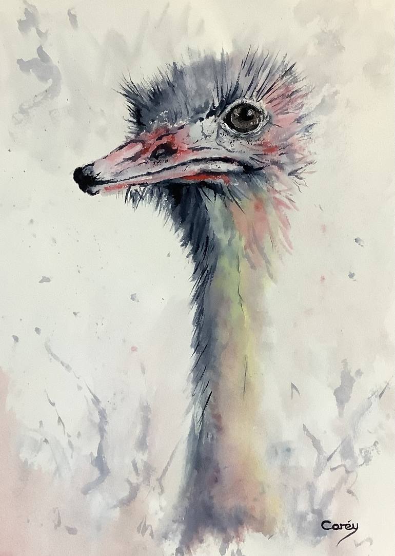 ostrich painting