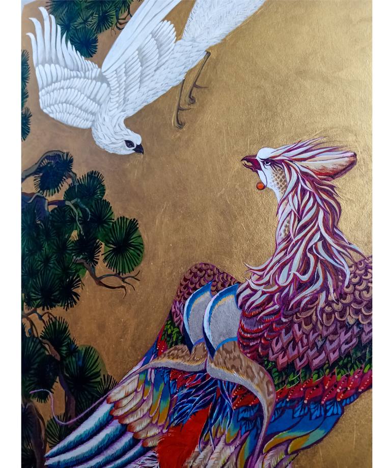 Original Art Deco Fantasy Painting by Yana Koretska