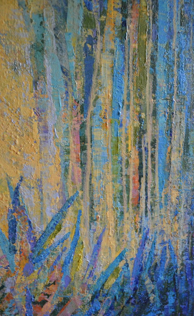 Original Abstract Expressionism Abstract Painting by Olga Myslitskaya