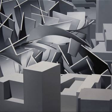 Original Cubism Abstract Paintings by Andrés Moreno Hoffmann