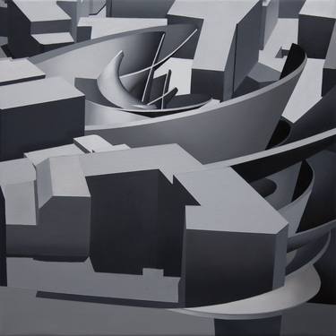Original Abstract Geometric Paintings by Andrés Moreno Hoffmann