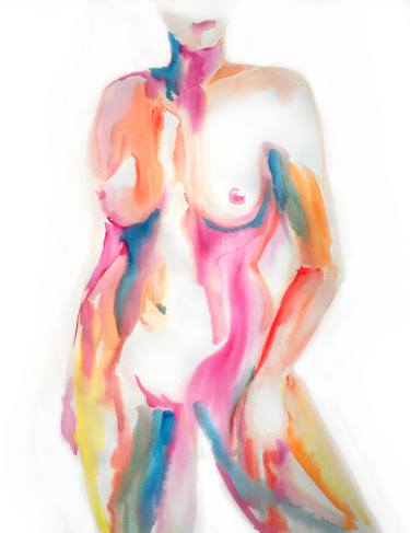 Original Abstract Nude Paintings by Valeriya Serova