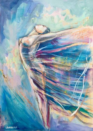 Oil Painting. Original painting.Hand Painted Impressionist Ballet Dancer. Art Ballerina. Russian ballet Painting Painting by Valeriya Serova | Saatchi Art