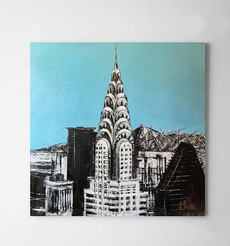 Chrysler Building Painting by JuliaNB studio | Saatchi Art