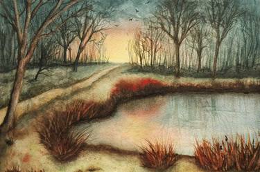 Original Fine Art Landscape Paintings by Anne Holmar