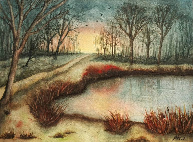 Original Landscape Painting by Anne Holmar