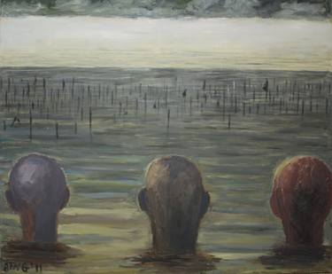 three men in a lake thumb