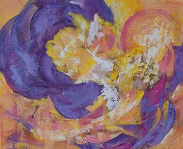 Original Abstract Expressionism Abstract Paintings by Olga Malamud-Pavlovich