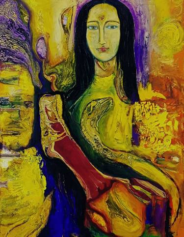 Original Figurative Abstract Painting by Christina Delvalle