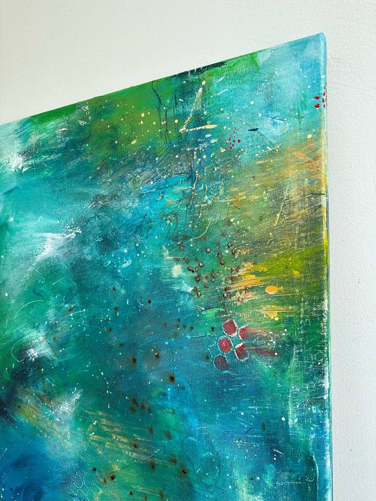 Original Abstract Travel Mixed Media by Masha Bright