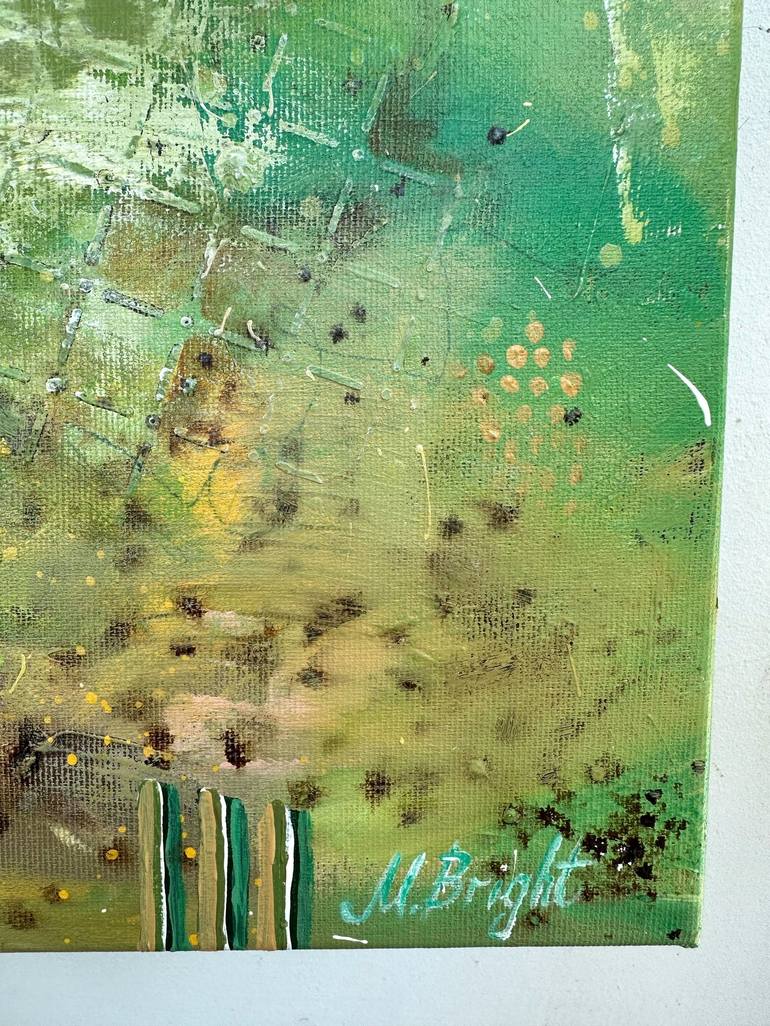 Original Abstract Travel Mixed Media by Masha Bright