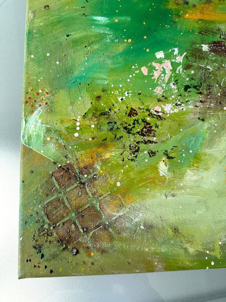 Original Abstract Travel Mixed Media by Masha Bright