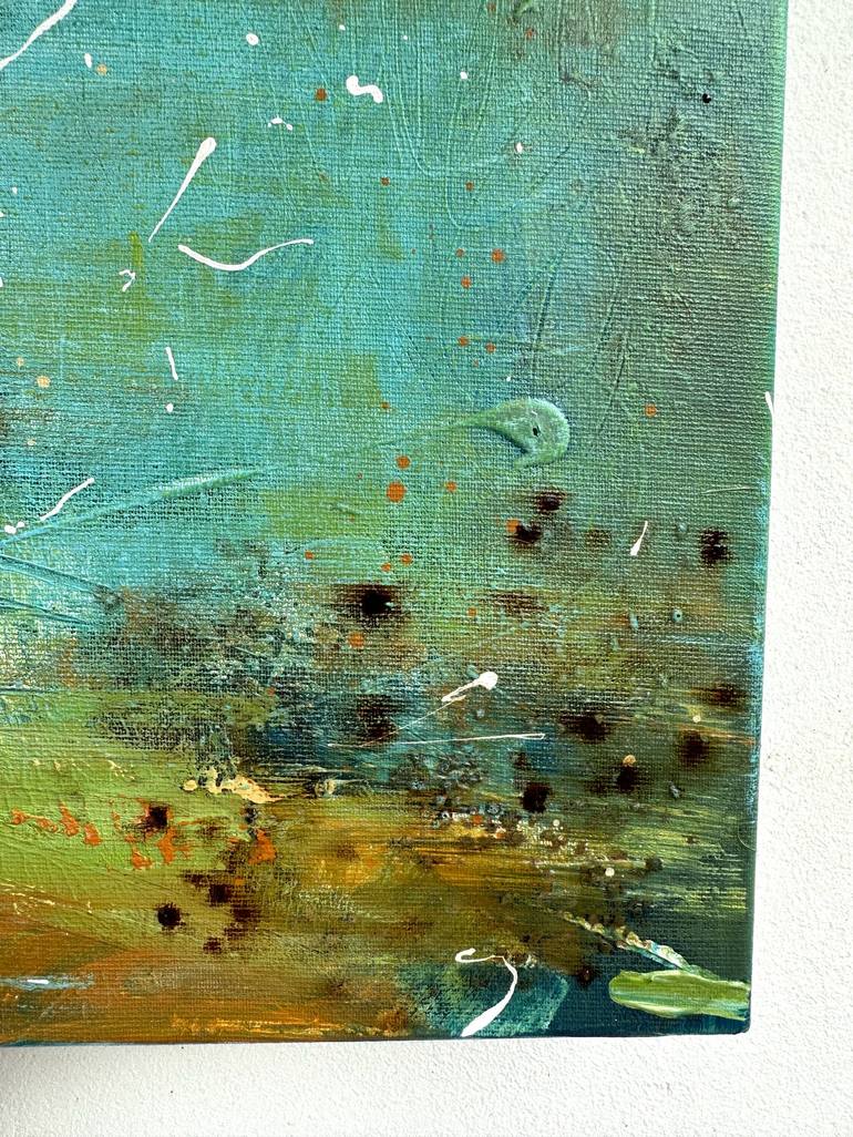 Original Abstract Travel Mixed Media by Masha Bright