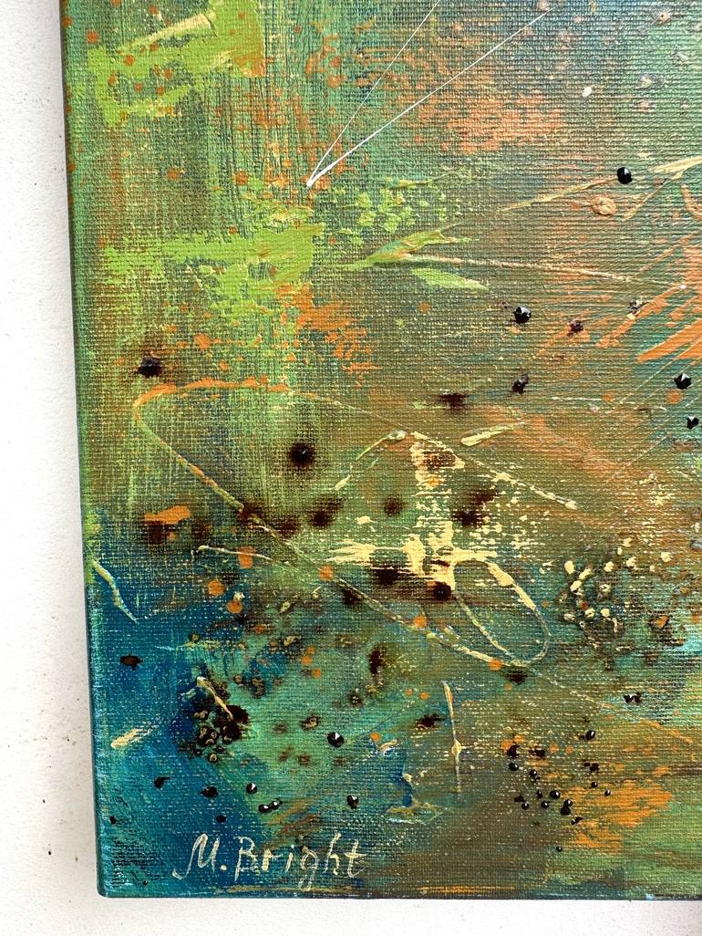 Original Abstract Travel Mixed Media by Masha Bright