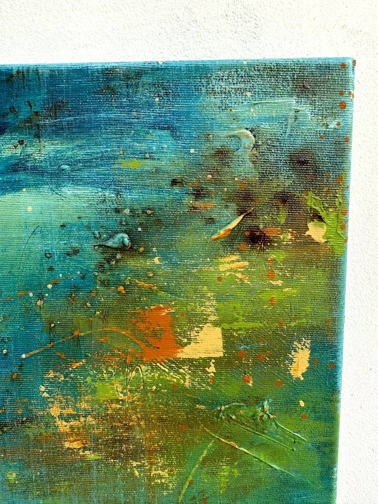 Original Abstract Travel Mixed Media by Masha Bright