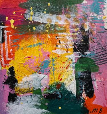 Original Abstract Expressionism Abstract Painting by Masha Bright