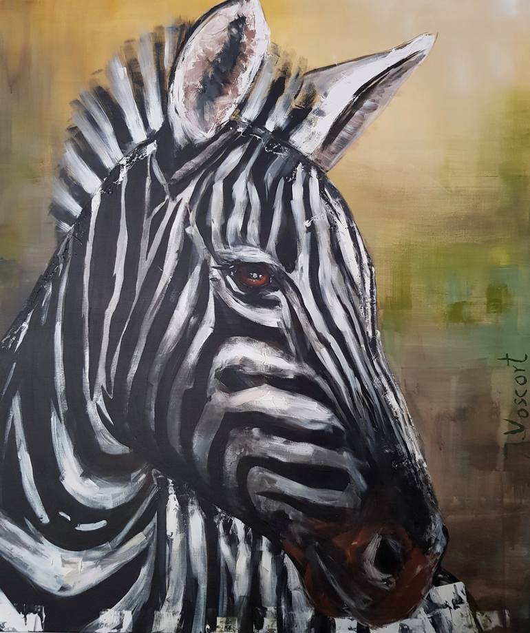 Original Portraiture Animal Painting by Jana Voscort