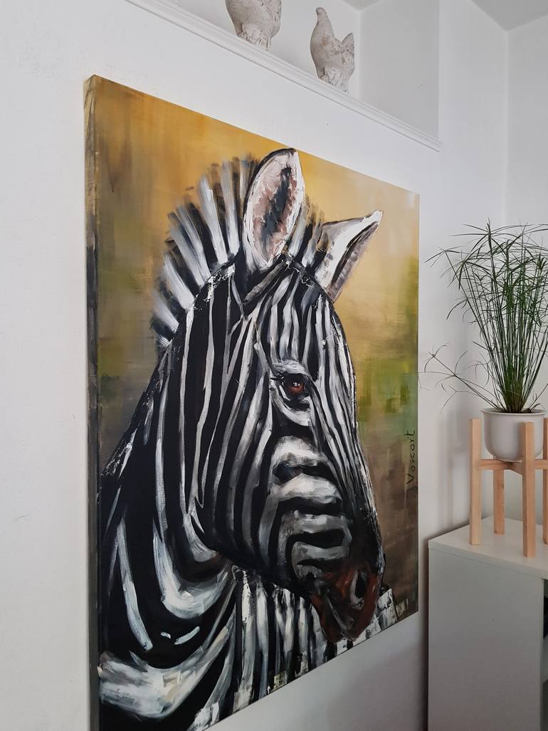 Original Portraiture Animal Painting by Jana Voscort