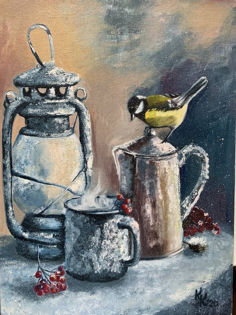 Original Food & Drink Painting by Kristina Podtopta