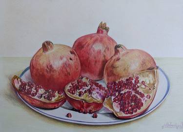 Original Still Life Drawings by NewYork FineArts