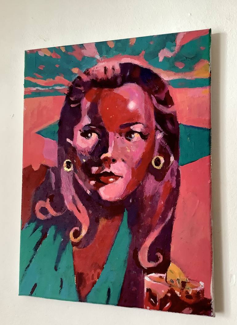 Original Pop Art Women Painting by Andy McGuffie