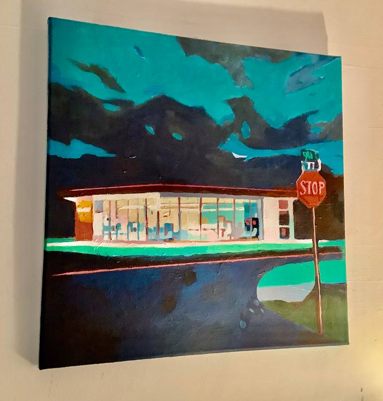 Original Pop Art Architecture Painting by Andy Mcguffie