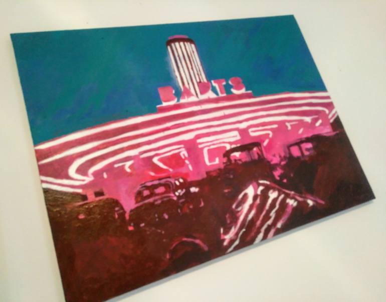 Original Pop Art Architecture Painting by Andy McGuffie