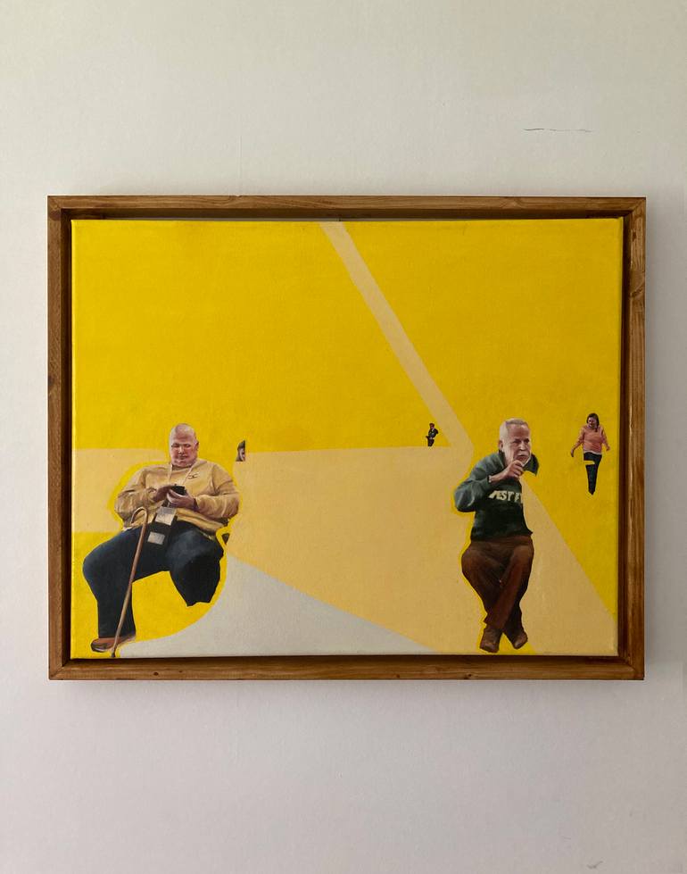 Original Realism People Painting by James Root
