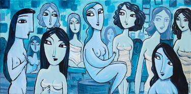 Original Expressionism Women Paintings by Charles Kaufman