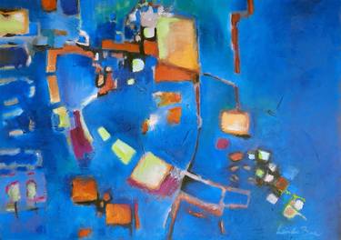 Original Abstract Expressionism Abstract Paintings by Linda Bee