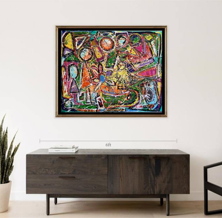 Original Abstract Painting by Thuraya Alhammadi