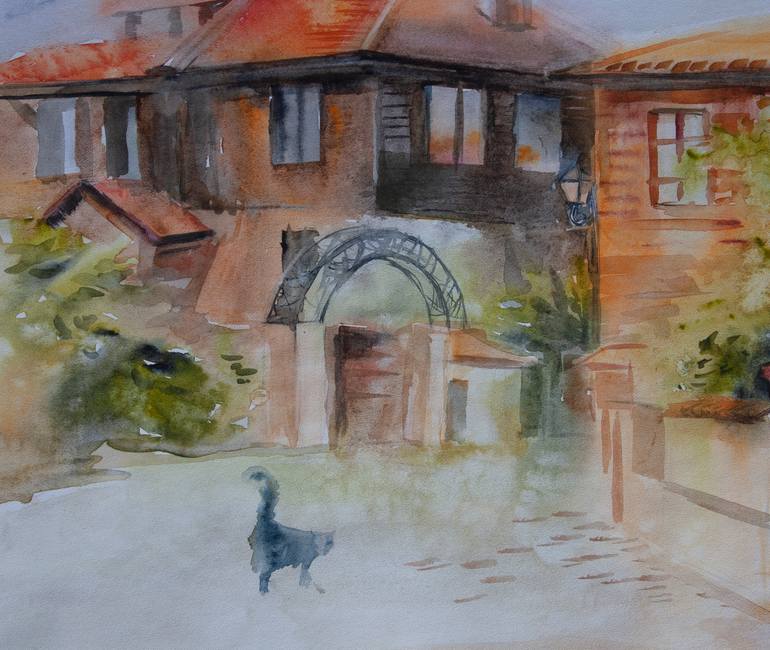 Original Impressionism Cities Painting by Svitlana Danovych