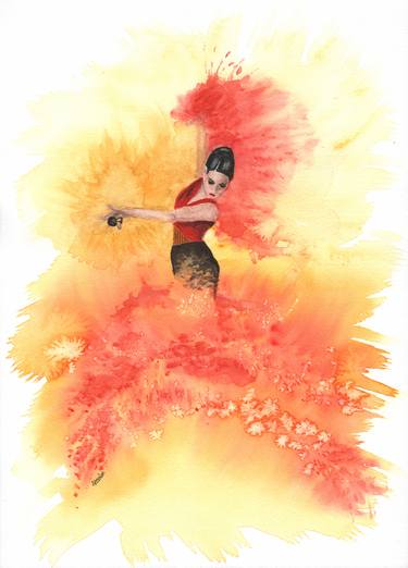 Print of Performing Arts Paintings by Linda Vousden