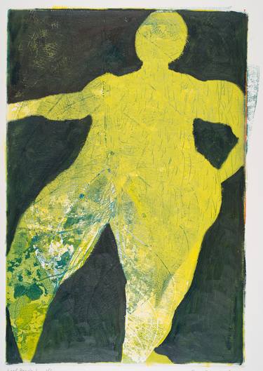 Original Abstract Body Printmaking by Casey Blanchard